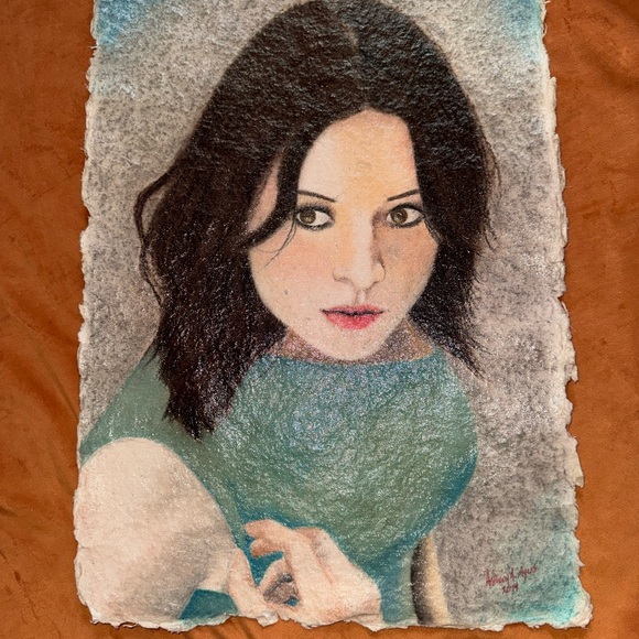 Other - Artistic Portrait on Textured Paper